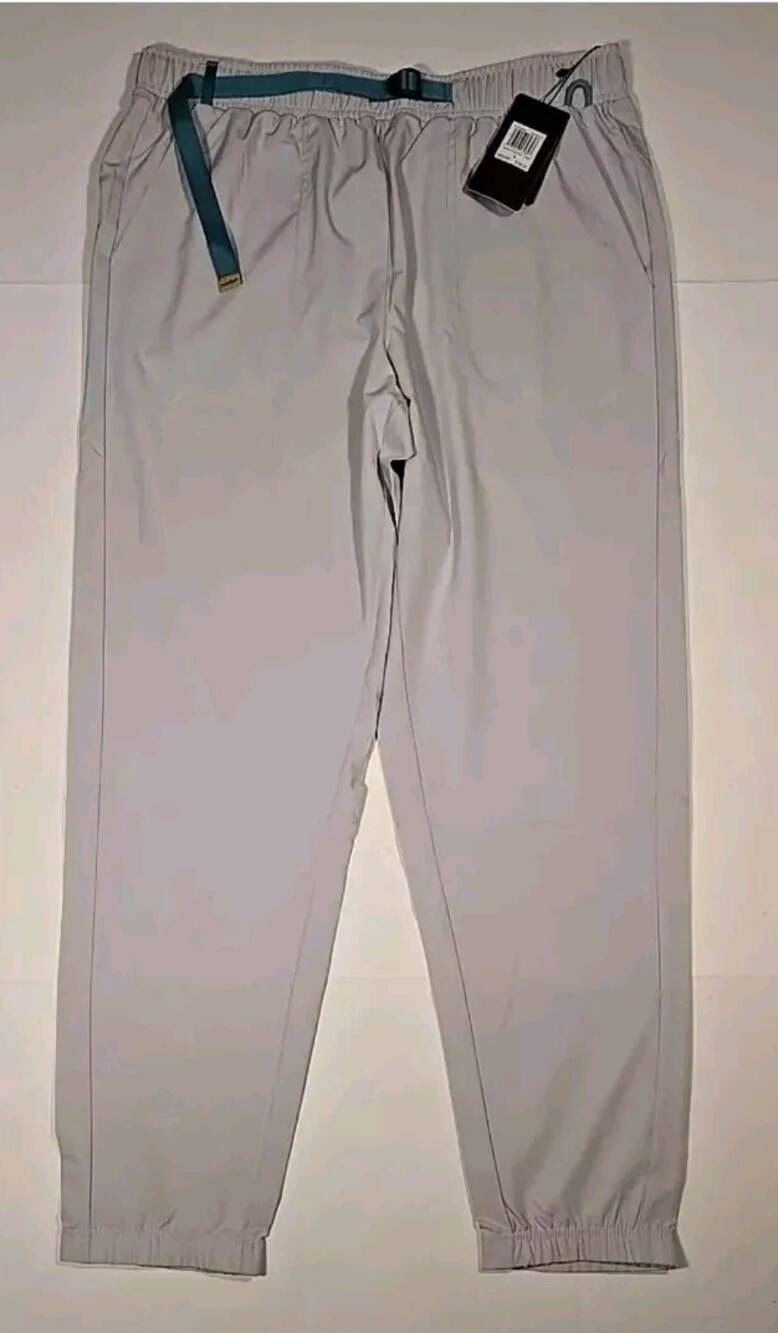 Motion Guide Pro Ripstock Jogger Pants Large Gray Lightweight NWT
